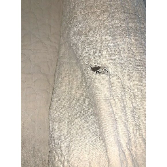 Antique 1920's Lady of the Lake Quilt Large Square Brown Red Hand Stitched Old - Picture 12 of 12